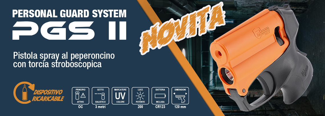 Pistola al peperoncino con Luce 200 Lumen