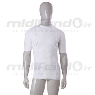 T-Shirt sportiva porta pistola bianca - Taglia L