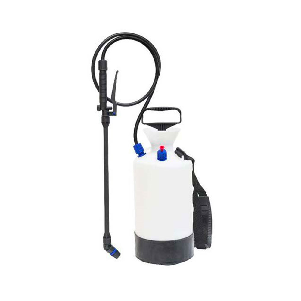 Sanificatore a pressione con serbatorio e ugello regolabile