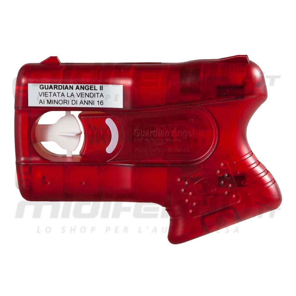 Pistola Guardian Angel II Red al peperoncino per autodifesa - Colore rosso  - MiDifendo Shop