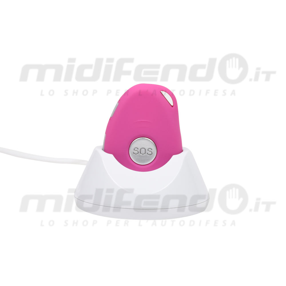 SOS MiDifendo GPS Smart Tracker Telesoccorso Colore Rosa